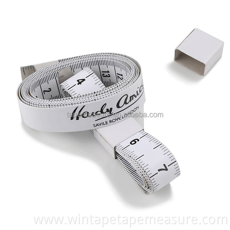 White Color Measuring Tape 1.9mm 150cm Body Measurement Tape Wintape Fiber Glass China PVC and Fiberglass 1.5m*19mm by Customer